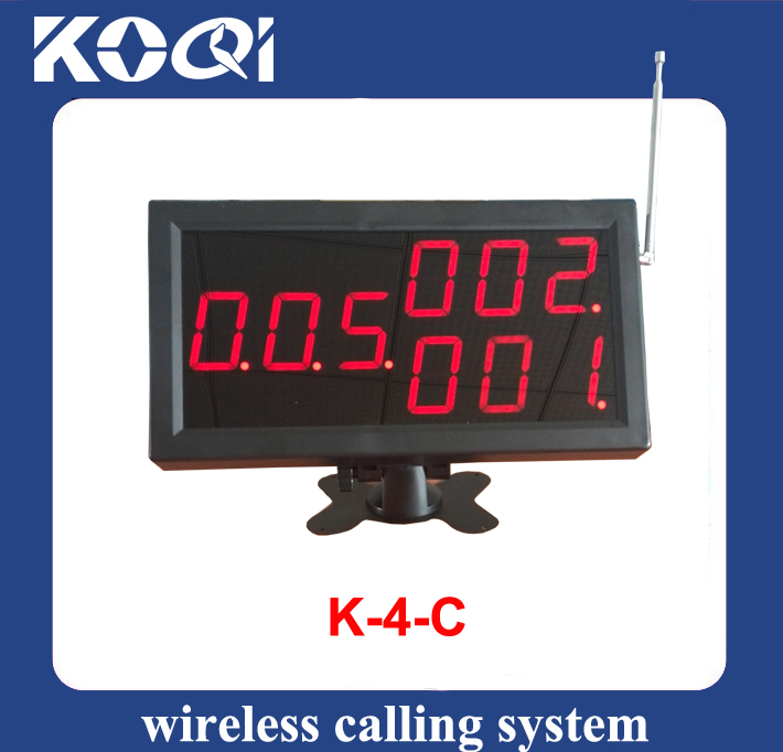 Wireless Calling System Display Receiver K-4-C