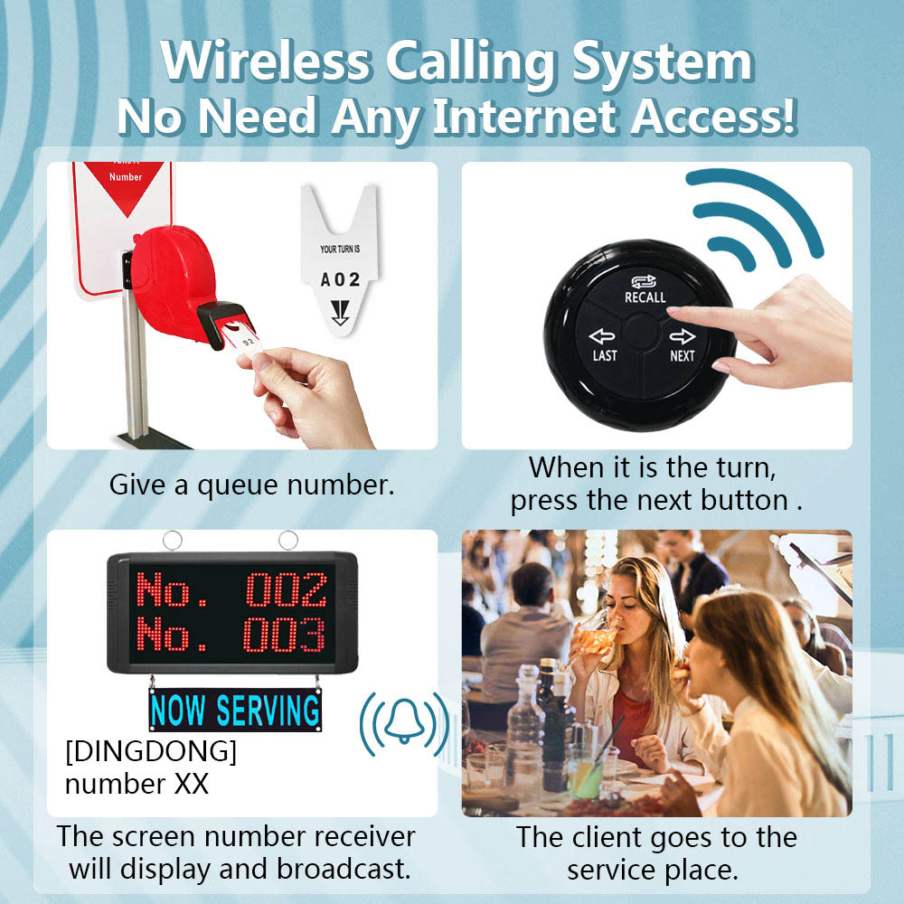 K-Q200 K-O3 K-TS Simple Queue System Ticket Dispen