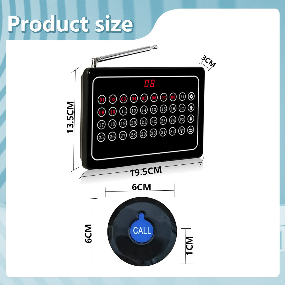 K-32A K-X1 1+3 Wireless Restaurant Table Buzzer 