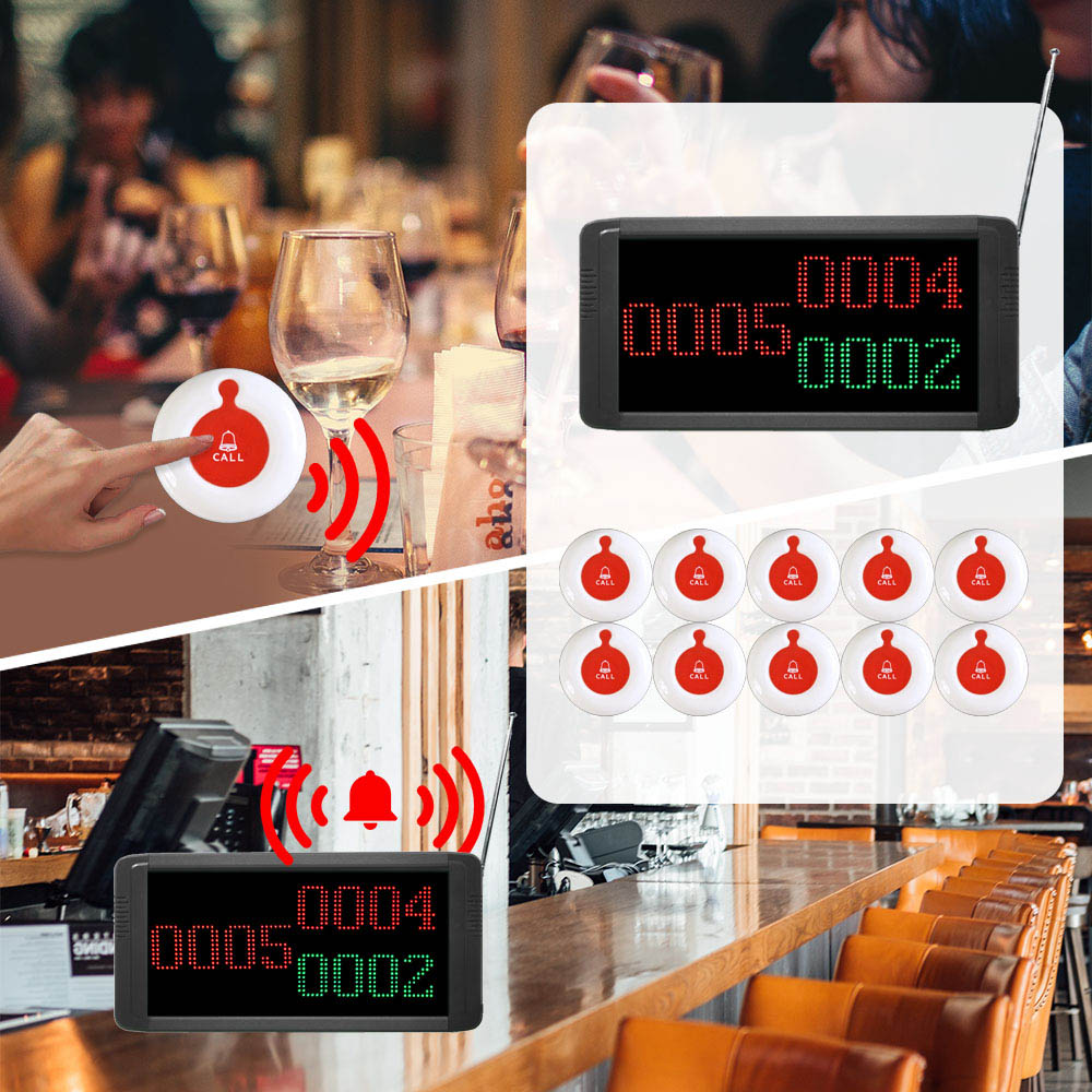 K-700C K-O1 1+10 Restaurant Pager Call System