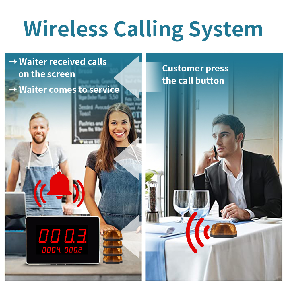 K-2000C K-AB 1+10 restaurant call system